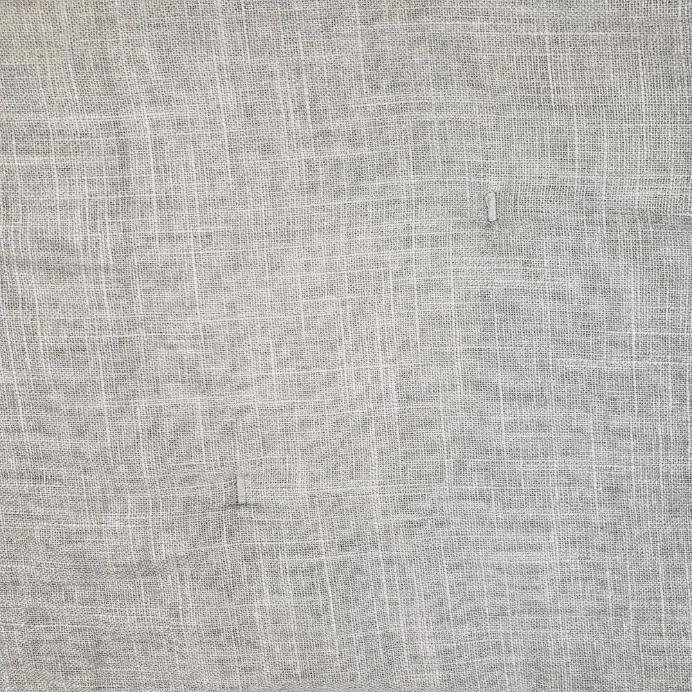 West Elm Standard Pillow Sham Silver Gray Quilted Linen Blend Pillow Cover